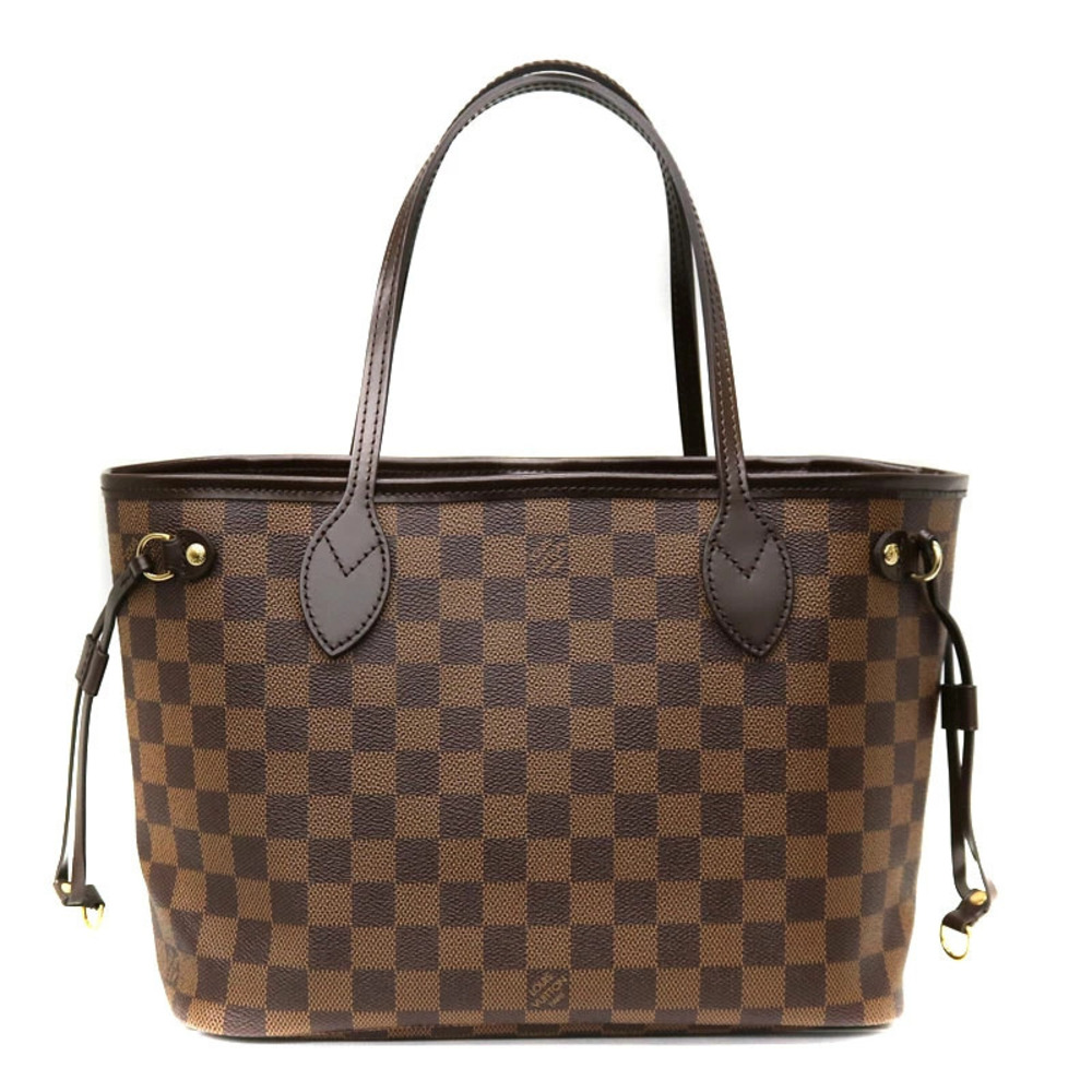 LOUIS VUITTON Neverfull Damier Canvas Ebene Brown LV